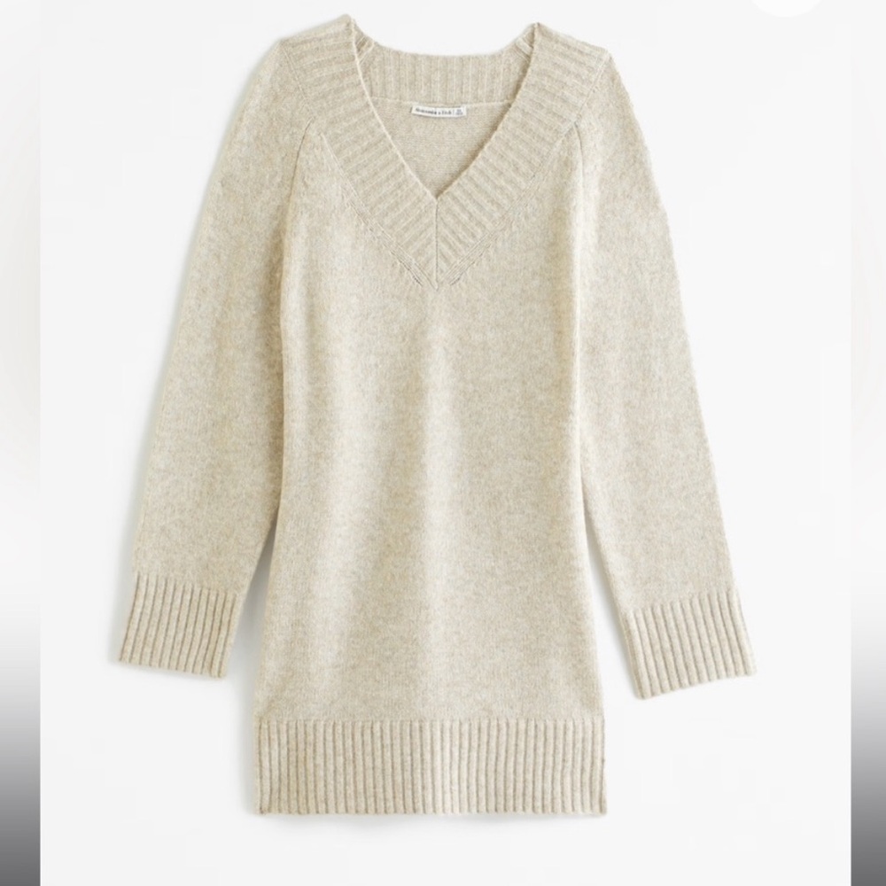 NWT abercrombie tan sweater dress
